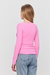 Bluz-Yanları Büzgülü Bluz 3027 Pembe -rulem
