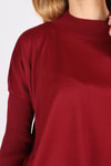 Bordo Balıkçı Yaka Tunik 5315