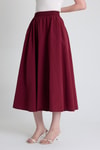 Bordo Cep Detay Mevlana Midi Etek 3950