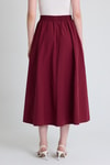 Bordo Cep Detay Mevlana Midi Etek 3950