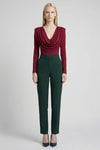 Bordo Degaje Yaka Uzun Kol Bluz 251282