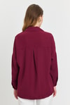 Bordo Desenli Salaş Gömlek 4635A