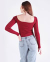 Bordo Karpuz Kol Bluz 1054