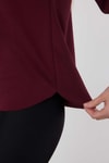 Bordo Oval Kesim Oysho Sweat 3007