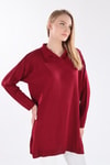 Bordo Polo Yaka Tunik 5410
