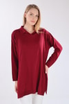Bordo Polo Yaka Tunik 5410