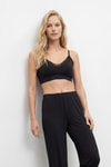 Bralet-Dantelli Pedli Balensiz Bralet 9055 Siyah -rulem