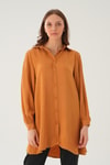Camel Balon Kol Desenli Tunik 4208A