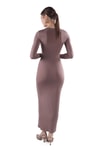 Camel Bisiklet Yaka Elbise 376