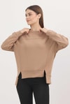 Camel Bisiklet Yaka Parçalı Oysho Sweat 3000