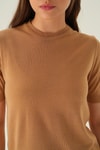Camel Bisiklet Yaka Tişört 1444