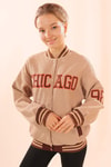 Camel Chicago Nakış Kolej Ceket 1028