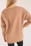 Camel Çiçek Nakışlı Hırka 383