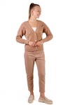 Camel Çiçekli Kısa Hırka 384