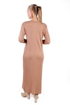 Camel Degaje Yaka Elbise Takım 24267