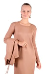 Camel Degaje Yaka Elbise Takım 24267