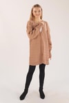 Camel Düğmeli Triko Hırka 369
