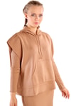 Camel Kapüşonlu Elbise Takım 24114