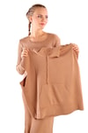 Camel Kapüşonlu Elbise Takım 24114