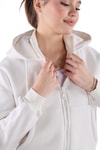 Ekru Fermuar Detay Sweat 9171M