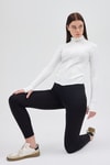 Ekru Fermuarlı Fit Kalıp Spor Hırka 3196