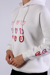 Ekru Kalp Nakışlı Sweat 9154M