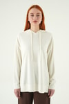 Ekru Kapüşonlu Tunik 8309A