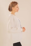 Ekru Leopar Detay Sweat 3569