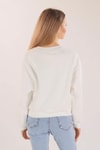 Ekru Manhattan Baskılı Sweat 3110