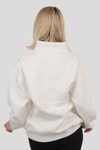Ekru New York Baskılı Fermuarlı Sweat 3623