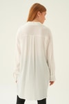Ekru Oversize Gömlek 6644-1
