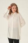 Ekru Oversize Gömlek 6931A