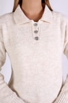 Ekru Polo Yaka Kazak 601