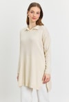 Ekru Polo Yaka Tunik 5410