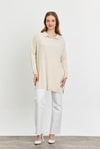 Ekru Polo Yaka Tunik 5410