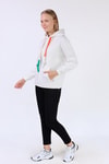 Ekru Renkli İpli Kapüşonlu Sweat 9173M