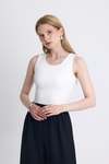 Ekru Slim Fit Kolsuz Basic Atlet 9194M