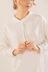 Ekru Yaka Bağcık Sweat 7383
