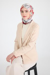 Eşarp-Bordo Yaprak Desen Eşarp 3004-rulem