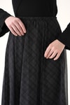 Etek-Asimetrik Şifon Etek 8459A Siyah -rulem