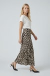 Etek-Leopar Desen Saten Etek 9416 Bej -rulem
