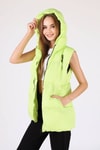 Fıstık Yeşili Oversize Yelek 0015-1