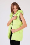 Fıstık Yeşili Oversize Yelek 0015-1