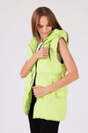 Fıstık Yeşili Oversize Yelek 0015-1