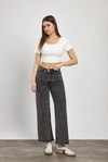 Füme Paça Püskül Detay Jean 11020