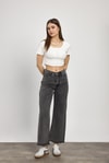 Füme Paça Püskül Detay Jean 11020