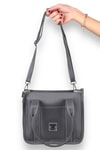 Füme Saten Tote Çanta 9253