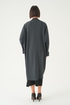 Füme Taş Detay Uzun Kimono 4107A