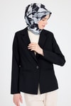 Füme Yaprak Desen Eşarp 3004