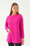 Fuşya Bisiklet Yaka Tunik 6808A